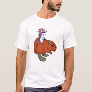 Biber-Shirt Lustiges Einhorn Biberliebhaber-Gesche T-Shirt