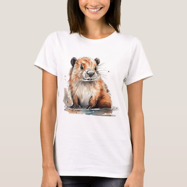 Biber-Shirt T-Shirt (Vorderseite)