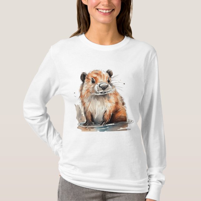 Biber-Shirt T-Shirt (Vorderseite)