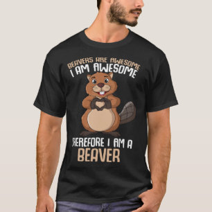 Biber sind phantastische Kinder Mädchen Frauen Bib T-Shirt