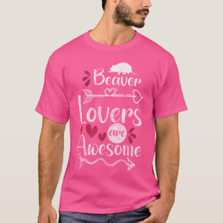 Biber Tier Wasser vintage T-Shirt