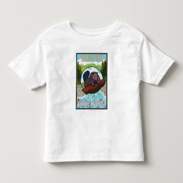Biber u. Flussbiegung, Oregon Kleinkind T-shirt (Vorderseite)