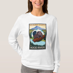 Biber u. Mt.-Haube - Hood River, Oregon T-Shirt