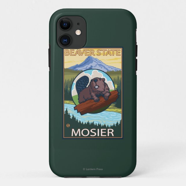 Biber u. Mt.-Haube - Mosier, Oregon Case-Mate iPhone Hülle (Rückseite)