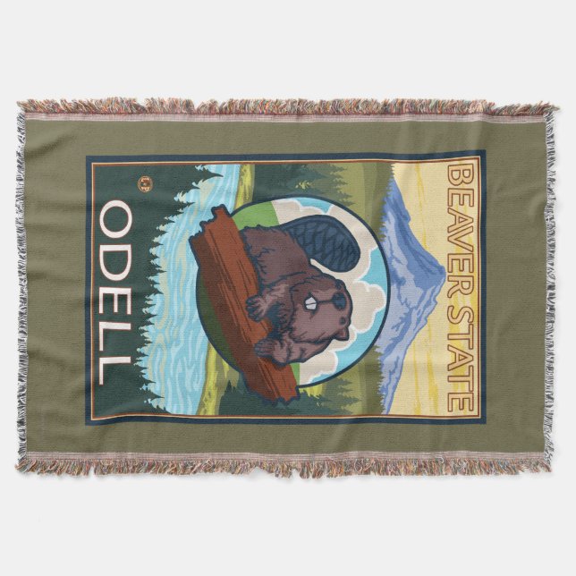 Biber u. Mt.-Haube - Odell, Oregon Decke (Vorderseite)