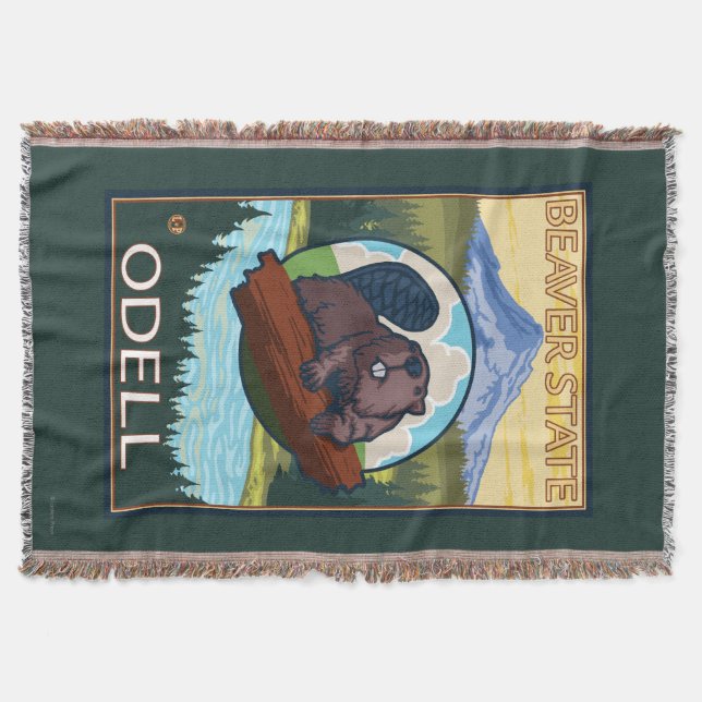 Biber u. Mt.-Haube - Odell, Oregon Decke (Vorderseite)