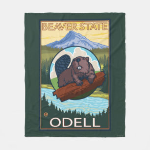 Biber u. Mt.-Haube - Odell, Oregon Fleecedecke