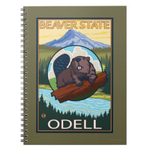 Biber u. Mt.-Haube - Odell, Oregon Notizblock