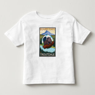 Biber u. Mt.-Haube - Troutdale, Oregon Kleinkind T-shirt