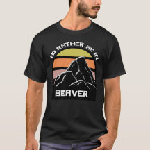 Biber Utah Vintager Sunset Mountain T - Shirt