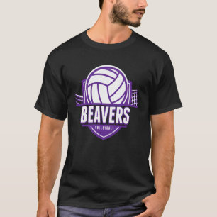 Biber Volleyball Zurück zur Schulgeist P T-Shirt