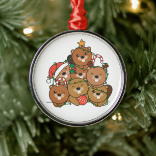 Biber Weihnachtsbaum Funny Animal Christmas Ceram Ornament Aus Metall