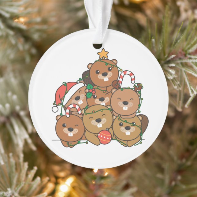 Biber Weihnachtsbaum Funny Animal Christmas Ornament (Baum)