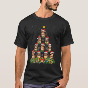Biber Weihnachtsbaum Geschenk Lustiger Weihnachten T-Shirt
