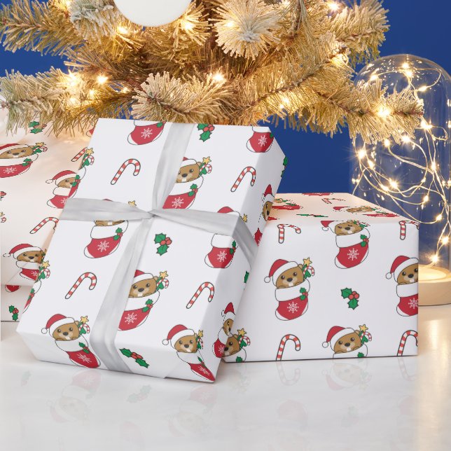 Biber Weihnachtsschnee Wintertiere Biber Wrappi Geschenkpapier (Feiertage)