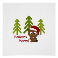 Biber-y Merry! Niedlicher Weihnachtsbär