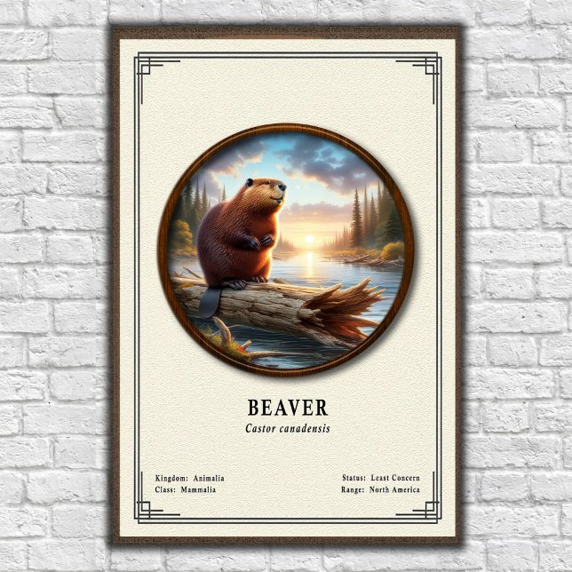 Biber Zoologie Serie Poster (Von Creator hochgeladen)