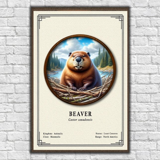 Biber Zoologie Serie Poster (Von Creator hochgeladen)