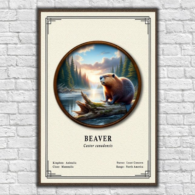 Biber-Zoologie-Serie Poster (Von Creator hochgeladen)