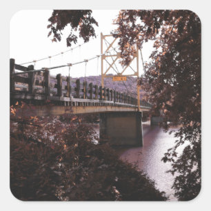 Biberbrücke Quadratischer Aufkleber