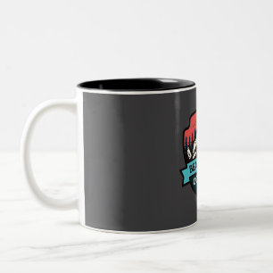 Bibercreme Zweifarbige Tasse