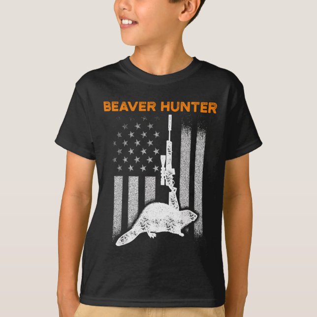 Biberjagd Jäger T-Shirt (Vorderseite)