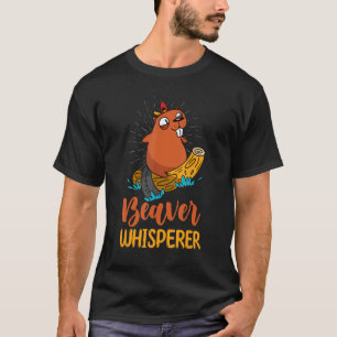 Biberjagd Jäger Wald Tier Biber Whisky T-Shirt