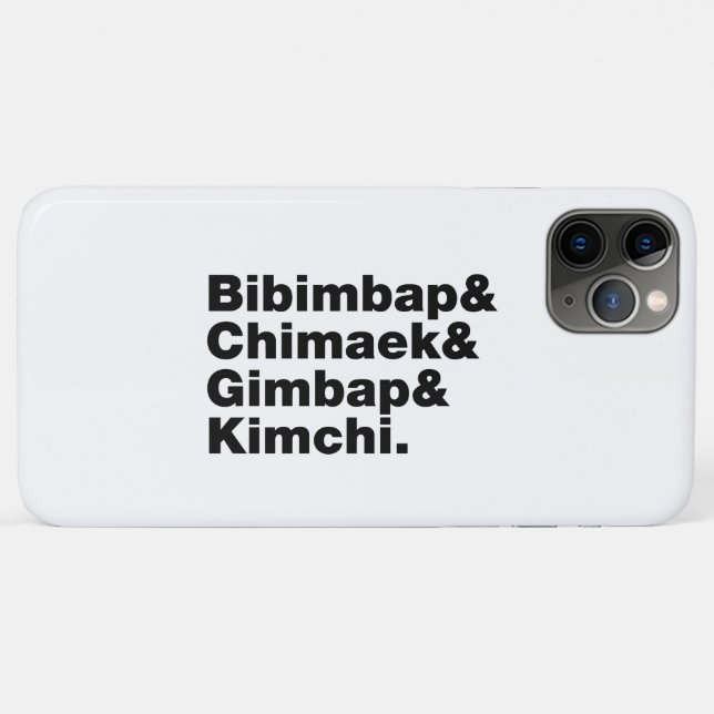 Bibimbap & Chimaek & Gimbap & Kimchi. Koreanische  Case-Mate iPhone Hülle (Rückseite (Horizontal))