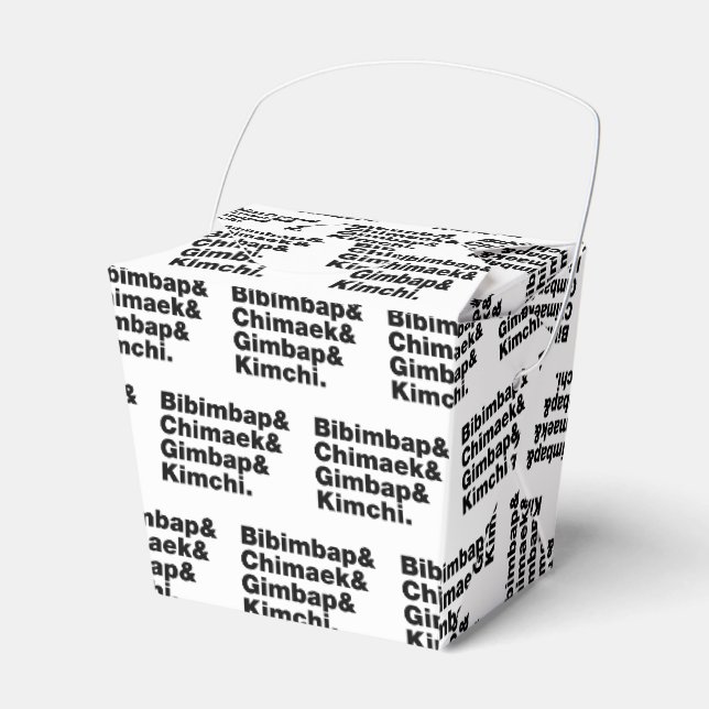 Bibimbap & Chimaek & Gimbap & Kimchi. Koreanische  Geschenkschachtel (Vorderseite)