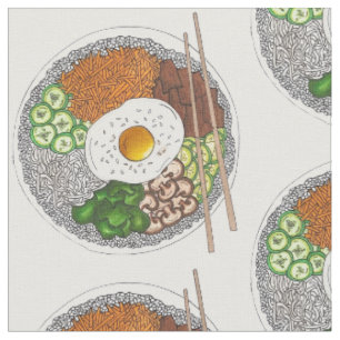 Bibimbap Korean Food Cooking Cuisine Rice Egg Dish Stoff