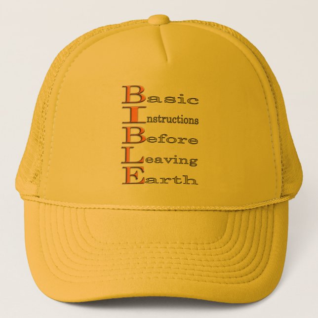 Bible- Basic Instructions Truckerkappe (Vorderseite)