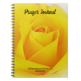 Bible de rose jaune Verse Journal de prière