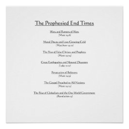 BIBLE: Die voraussichtliche Endzeit Poster