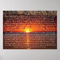 Bible Dieu verset Psaume 103 Poster
