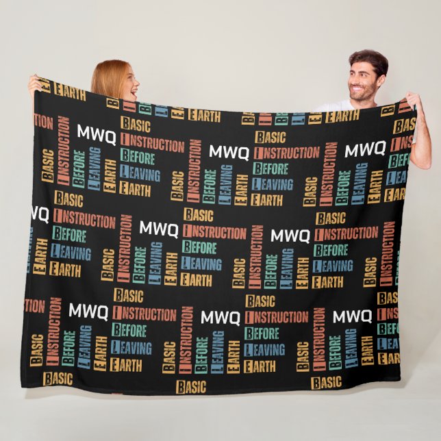 BIBLE Grundanleitung vor dem Verlass der Erde Fleecedecke (Beispiel)