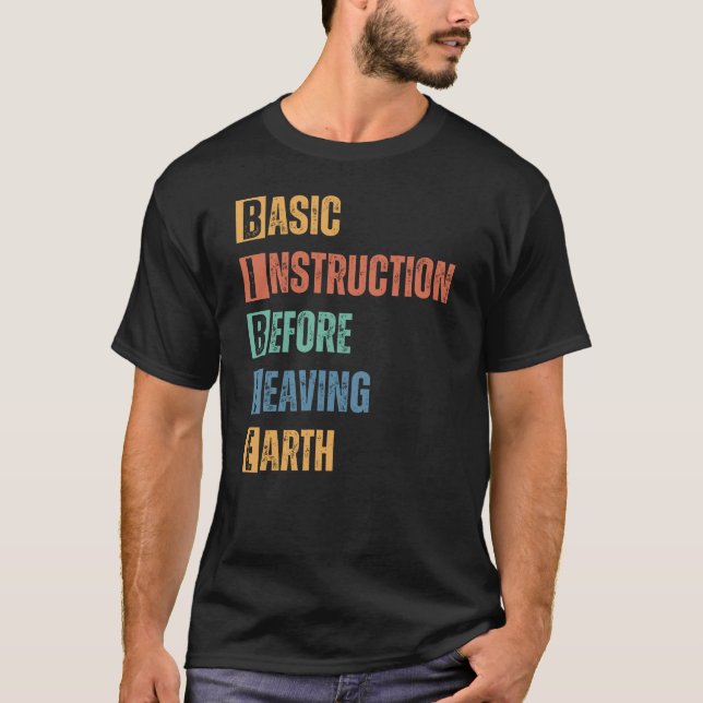 BIBLE Grundanleitung vor dem Verlass der Erde T-Shirt (Vorderseite)
