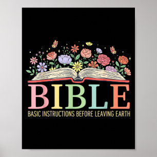 Bible Grundlegende Anweisungen, bevor man die Erde Poster