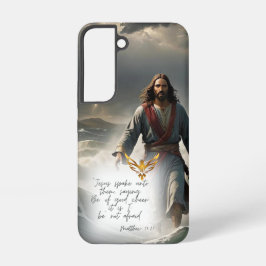 Bible Jesus Storm Water Gold Dove New Testament Samsung Galaxy Hülle