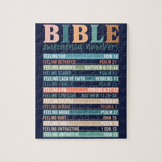 Bible Notrufnummern Verses (Vertikal)