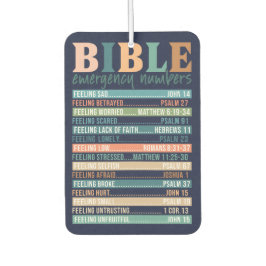 Bible Notrufnummern Verses Autolufterfrischer