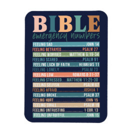 Bible Notrufnummern Verses Magnet