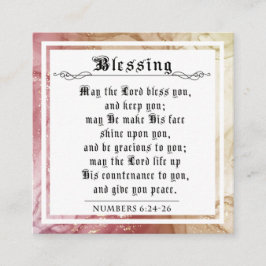 BIble Priestly Sessing Numbers Red Gold Yellow Telefonnummerkarte