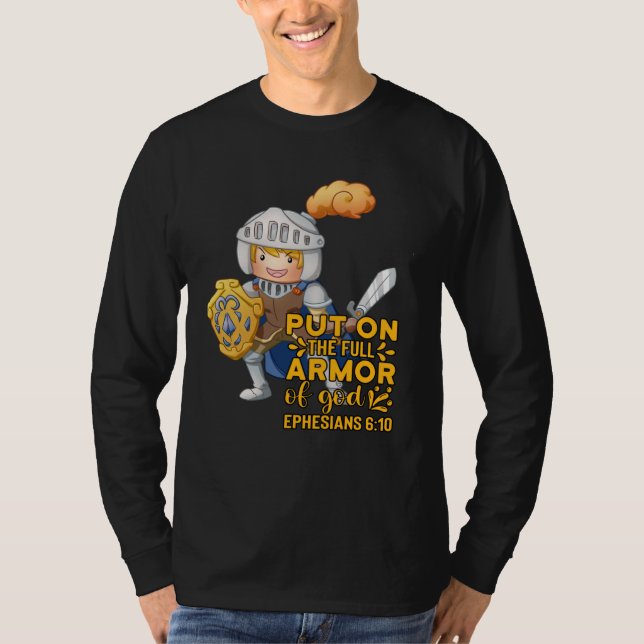 Bible Quote Armor of God Ephesians 611 Easter Chri T-Shirt (Vorderseite)