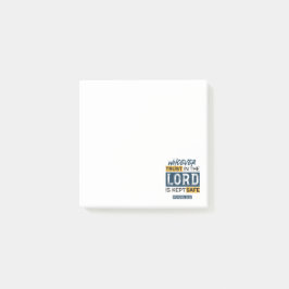 Bible Quote Art - Proverbs 29:25 Trust in God Post-it Klebezettel