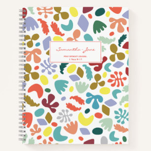Bible Quote Fun Design Namensschild Notizbuch