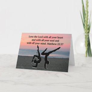 BIBLE QUOTE GYMNASTICS DESIGN KARTE