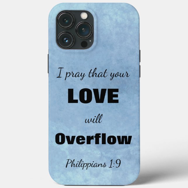 Bible Scripting Liebe Überlauf Motivierend Case-Mate iPhone Hülle (Rückseite)
