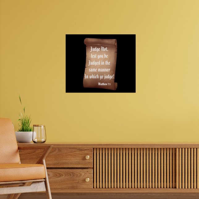BIBLE SCRIPTURE SCROLL poster (Wohnzimmer 2)