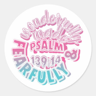 Bible Stickers - Psaume 139:14