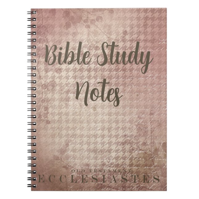 Bible Study-Ecclesiaties Notizblock (Vorderseite)